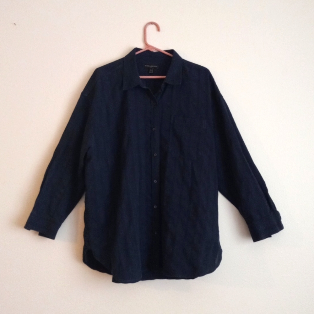 Banana Republic Button Down Shirt in Blue - XL